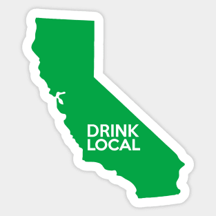 California Drink Local CA Green Sticker